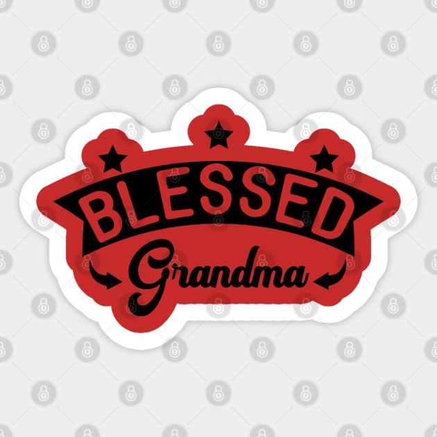 Blessed grandma Sticker by holidaystore